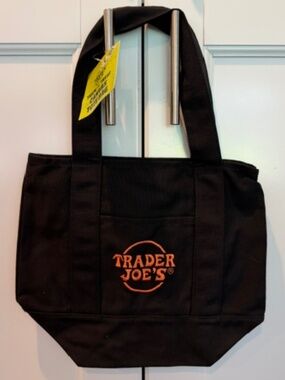 Trader Joe's Black Halloween 2026 Canvas Mini Tote - Ltd. Ed. - NEW w/tags